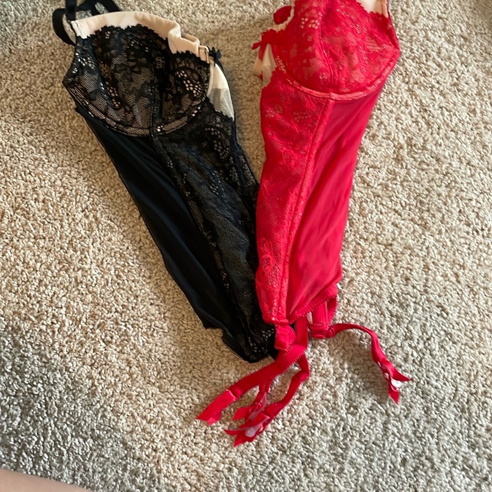 Red Lace Bodysuit